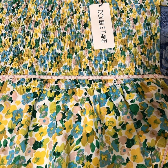 NWT Double Take smocked flounce Dress. - Picture 10 of 11